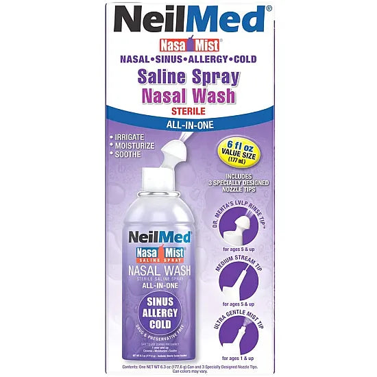 NeilMed NasaMist All-in-One Saline Nasal Spray - 177ml