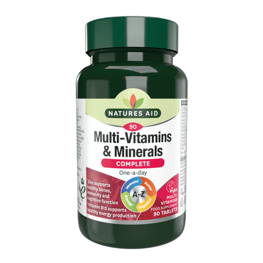 Natures Aid Complete One-a-Day Multi-Vitamin & Mineral Supplement - 90 Tablets