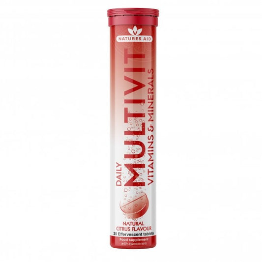 Natures Aid Daily MultiVitamin Natural 20 Effervescent Tablets