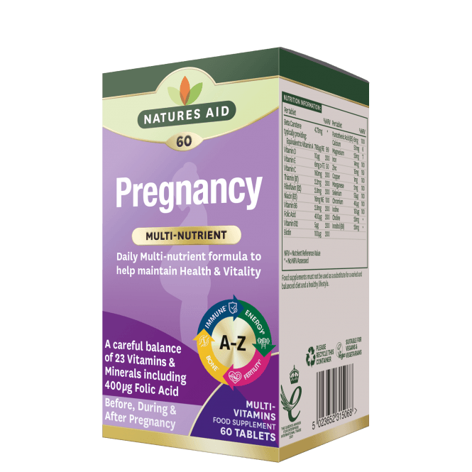 Natures Aid Multi-Nutrient Pregnancy Support Tabletsيل