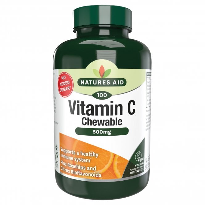 Citrus Burst Vitamin C Chewable 500mg 100 Tablets