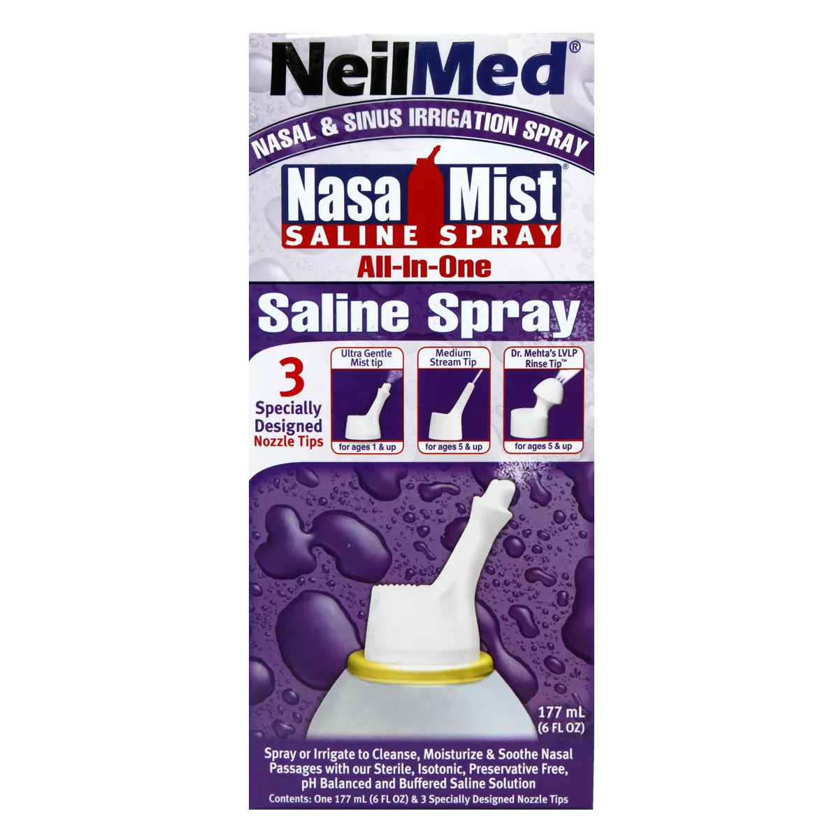 NeilMed Nasa Mist All In One Nasal Moisturizing Spray- 177ml