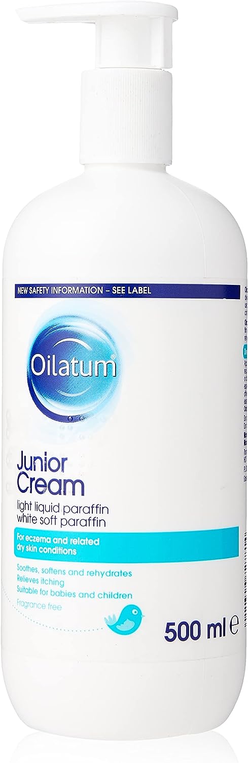 Oilatum Junior Cream for Eczema & Dry Skin 500ml - Gentle Relief for Babies and Children