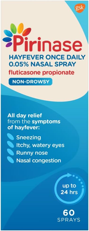 Pirinase Nasal Spray for Hayfever Relief - 60 Sprays