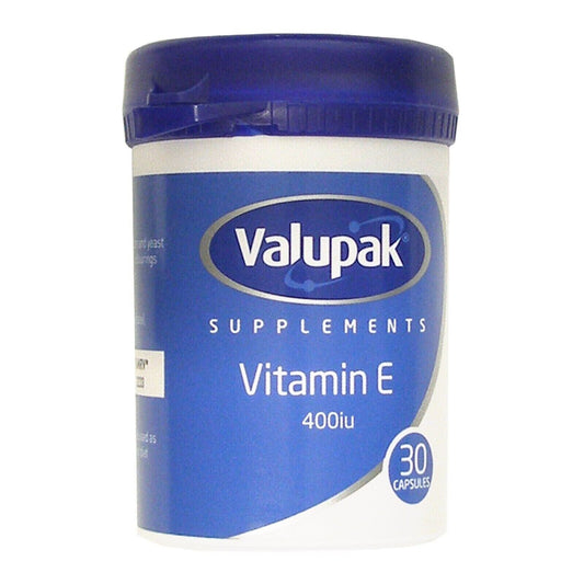 Potent Source of Vitamin E Capsules - Valupak's Premium Antioxidant Formula