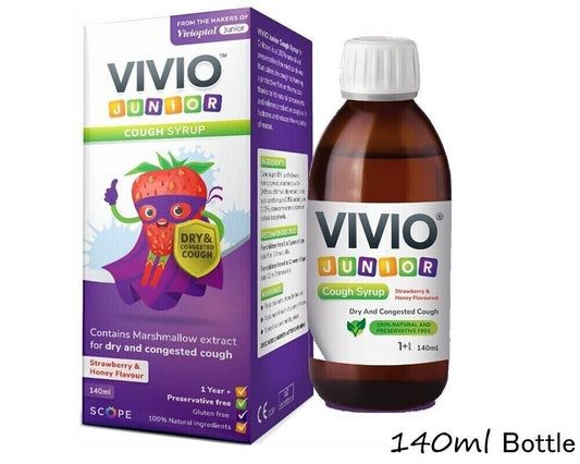 VIVIO Kids Cough Syrup for Dry/Congested Coughs