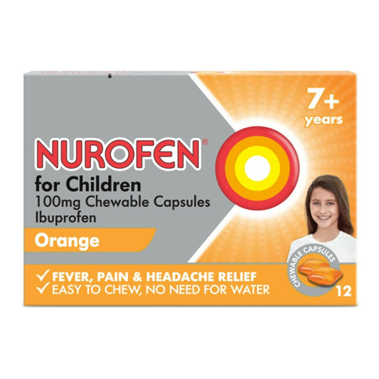 Nurofen Kids 7+ Chewable Soft Capsules - Pack of 12