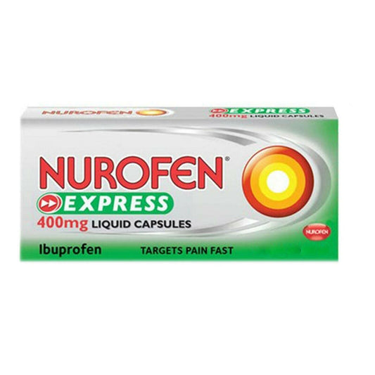 Nurofen Express 400mg Liquid Capsules - Pack of 20