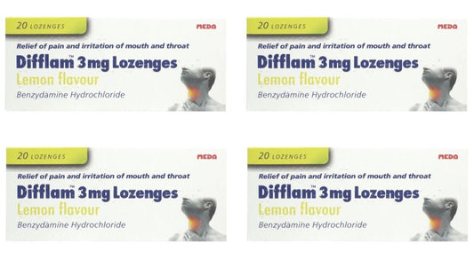 DIFFLAM Lemon 3mg Lozenges - Pack of 20