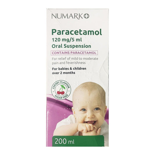 Numark Paracetamol 120mg/5ml Oral Suspension - 200ml