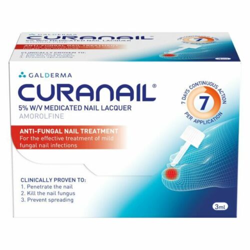 Galderma Curanail 5% Nail Fungal Treatment 3ml Lacquer for Toe and Feet