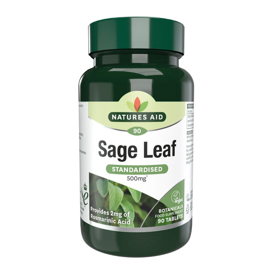 Elevate Wellness: Natures Aid Sage Leaf Extract Tablets