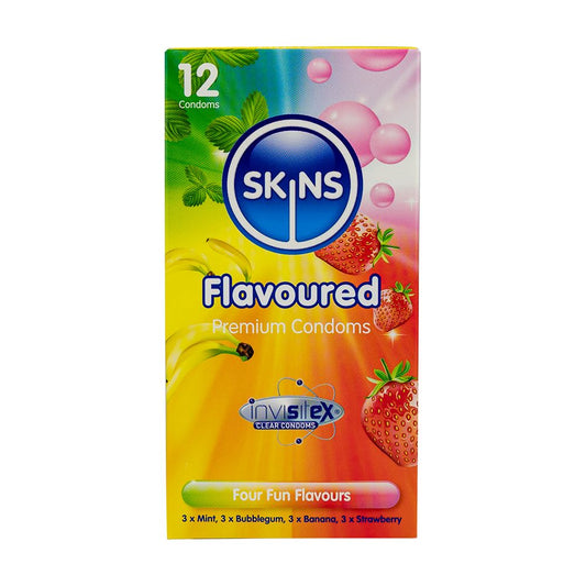 12-Pack Skins Vanilla Scented Flavoured Condoms
