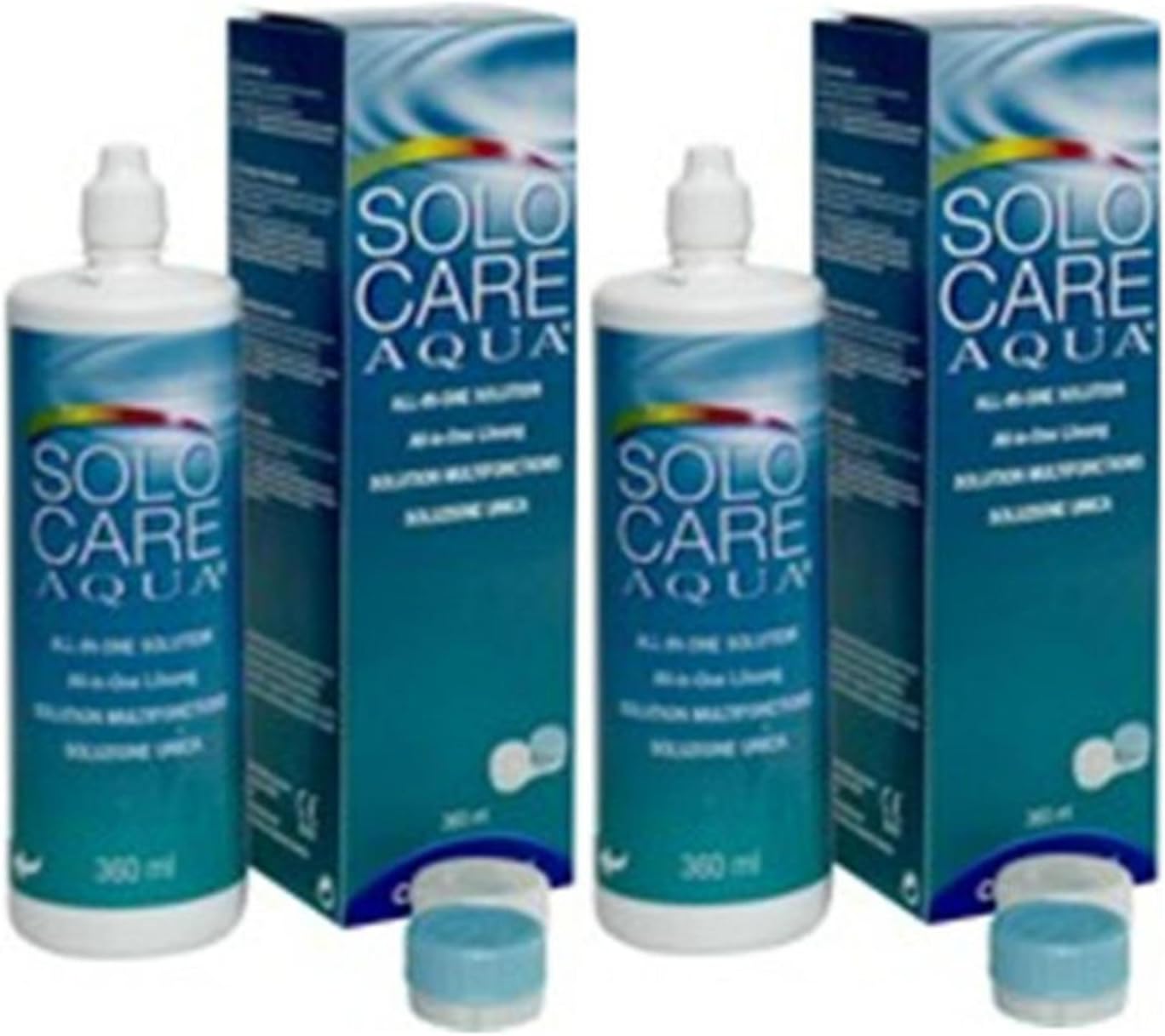 Advanced AquaTech All-in-one Contact Lens Care Solution Twin Pack 2x360ml