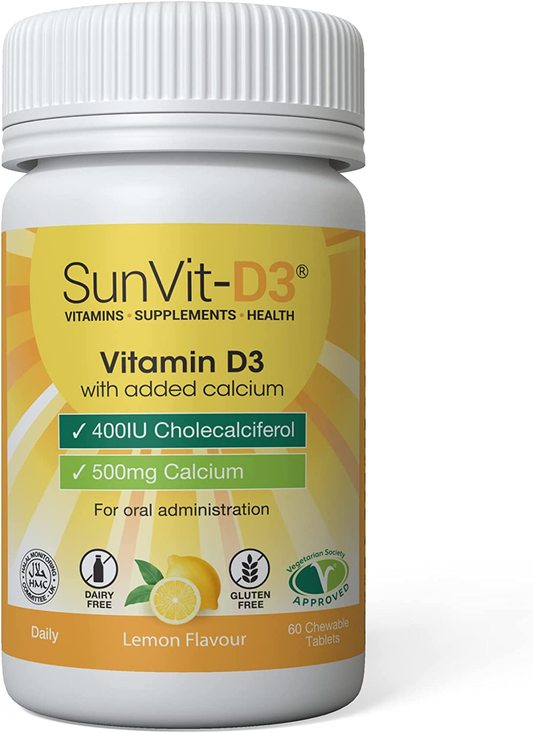 Lemon Flavour SunVit -D3 With Calcium 500g