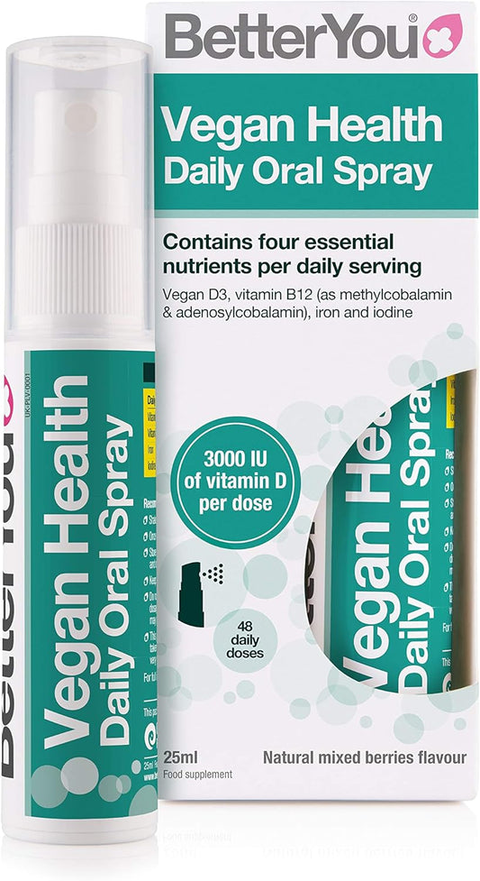 BetterYou Vegan Health Daily Oral Spray for Optimal Nutrient Absorption