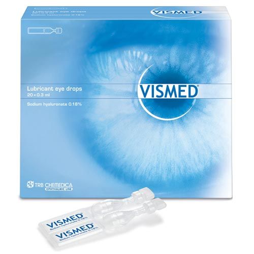 20-Pack Vismed Lubricant Eye Drops 0.3ml