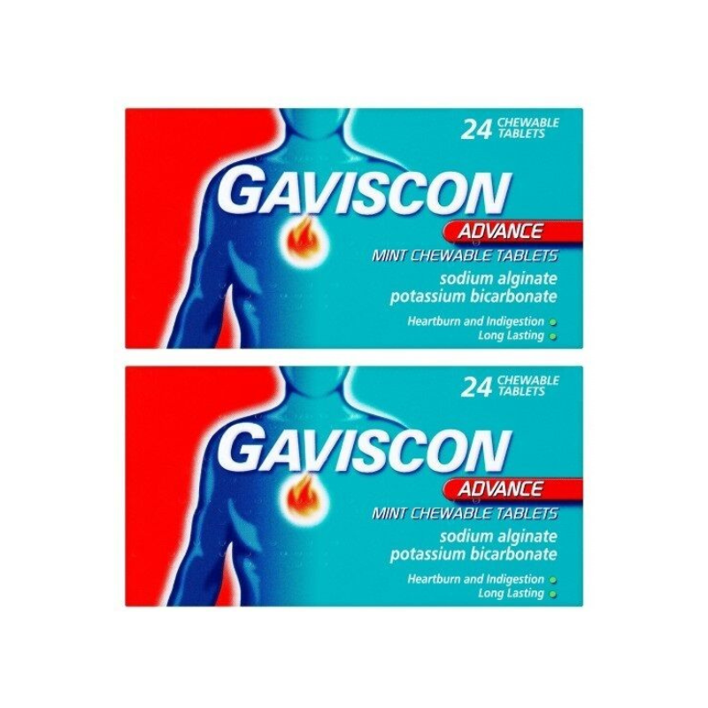 Gaviscon Advance Mint Chewable Tablets (Pack of 24)