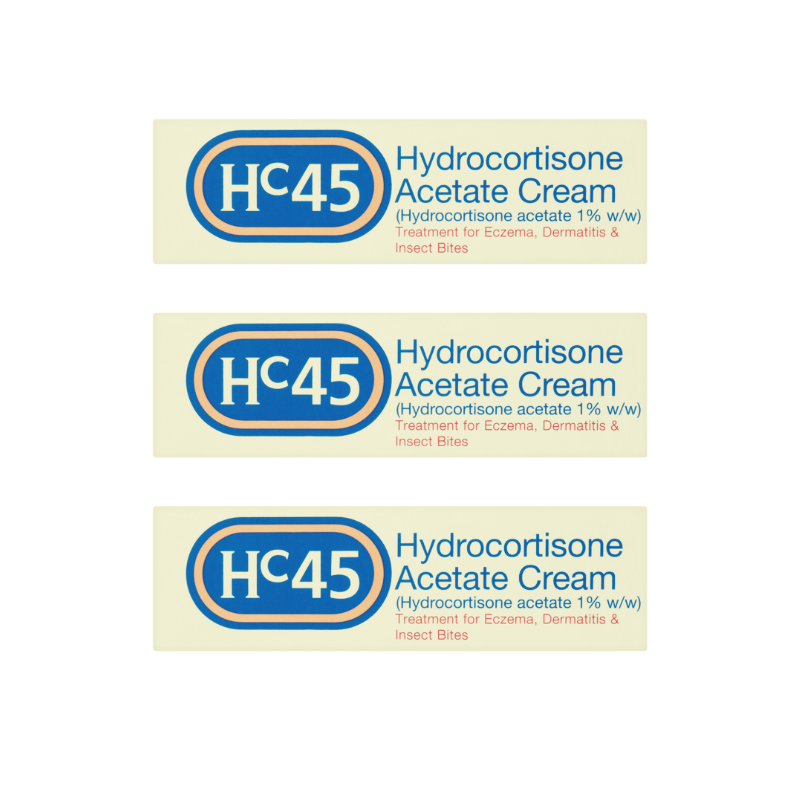 HC45 Hydrocortisone Acetate Topical Cream - 15g