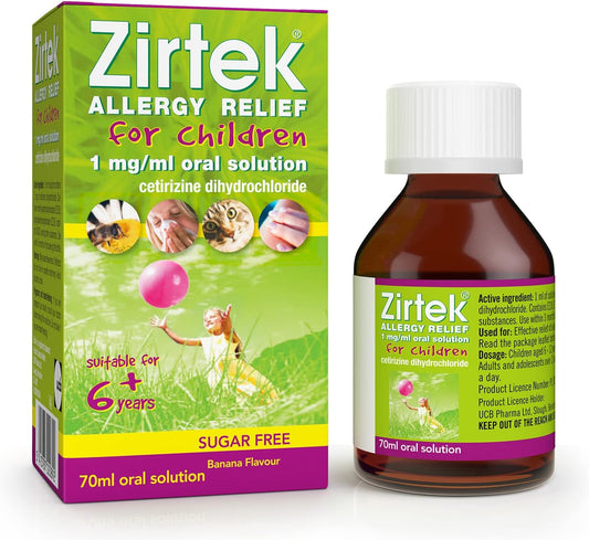 Zirtek Kids Allergy Relief Solution 70ml